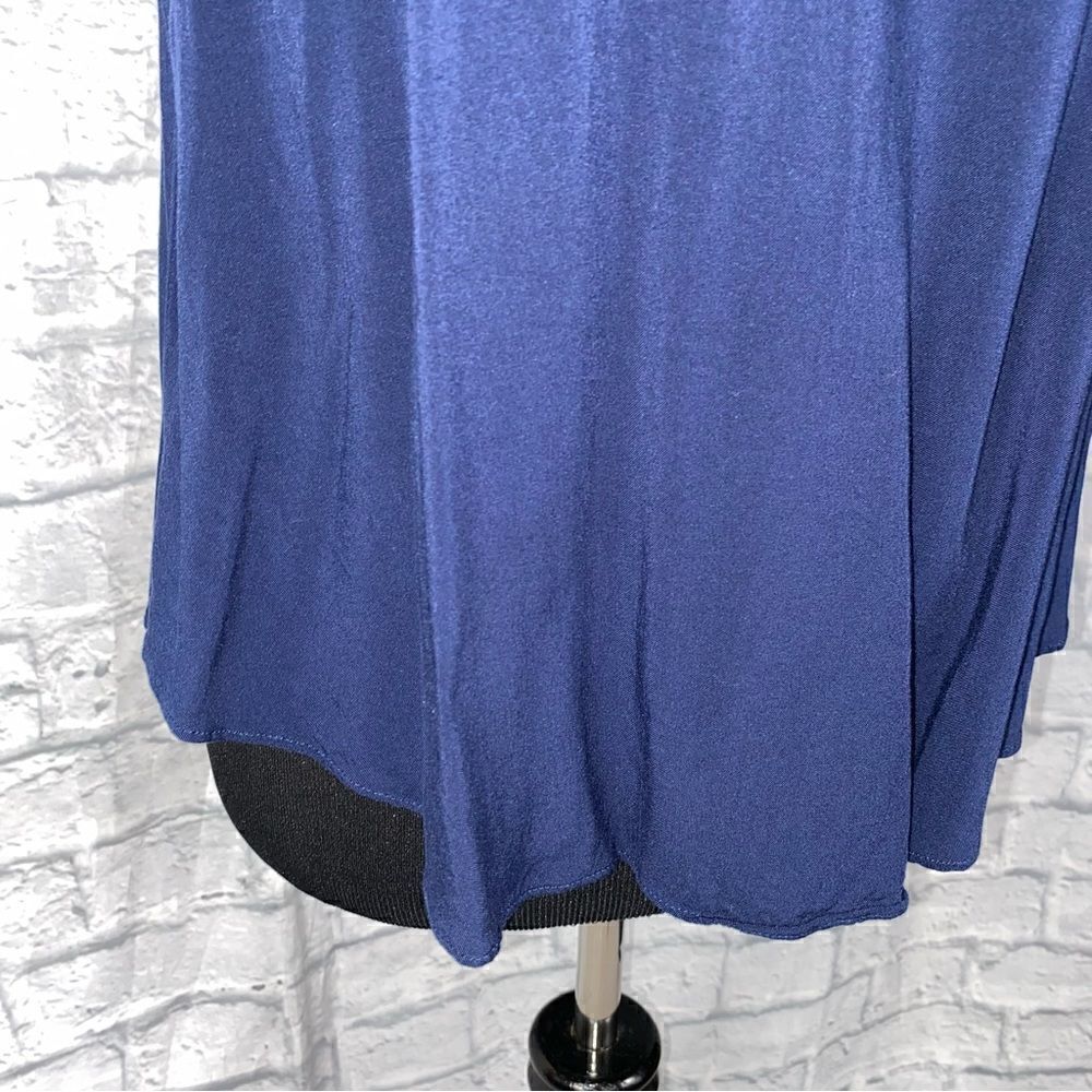 By & By spaghetti strap tank blouse navy blue sz S - Picture 2 of 10